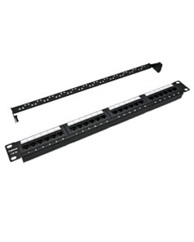 Патч-панель 19, 1U, 24xRJ45 Cabeus PL-24-Cat.5e-Dual IDC в Октябрьском Патч панель Pintop.ru