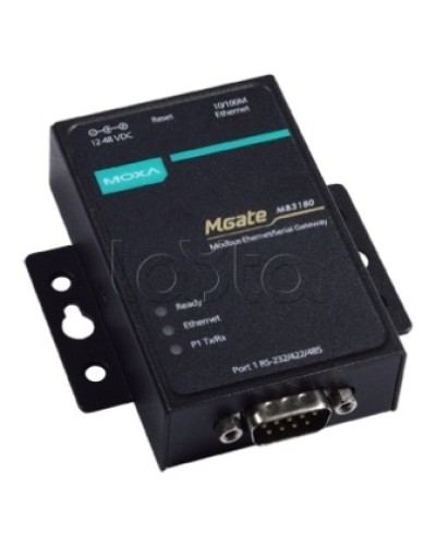 Преобразователь Modbus-RTU/ASCII в Modbus/TCP Moxa MGATE MB3180 в Октябрьском Дополнительное оборудование для ОПС Pintop.ru