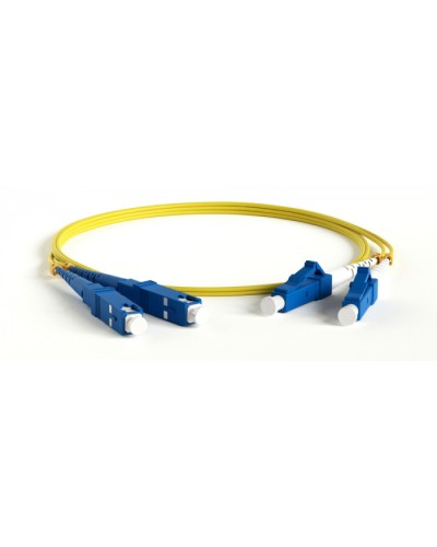 Патч-корд волоконно-оптический Hyperline FC-D2-9-LC/UR-ST/UR-H-30M-LSZH-YL в Октябрьском Патч-корды оптические Pintop.ru