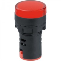 Лампа индикаторная Navigator 82 801 NBI-I-AD22-230-R красная d22мм 230В AC/DC
