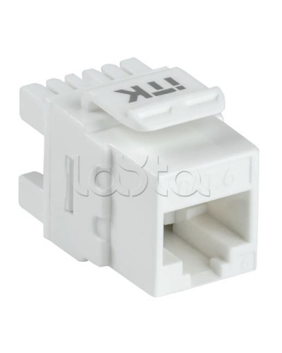 Модуль Keystone Jack кат. 6 UTP 110 IDC 180 град. ITK CS1-1C06U-12 в Октябрьском Модули Keystone Pintop.ru