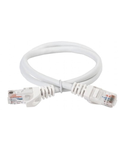 ITK Коммутационный шнур (патч-корд) кат.5Е UTP 5м белый (PC08-C5EU-5M) в Октябрьском Патч-корды и пигтейлы Pintop.ru