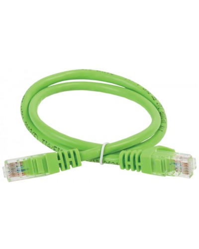ITK Коммутационный шнур (патч-корд), кат.5Е UTP, 0,5м, зеленый (PC02-C5EU-05M) в Октябрьском Патч-корды и пигтейлы Pintop.ru