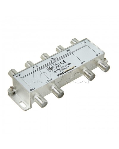 Сплиттер антенный ТВ х 8 под F разъём 5-1000 МГц PROCONNECT 05-6025 в Октябрьском Дополнительное оборудование для сетей Pintop.ru