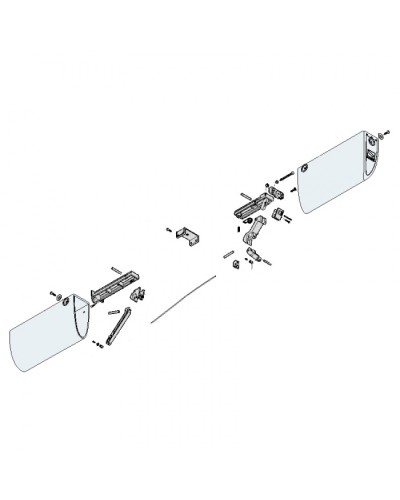 Заглушки боковые профиля безопасности DF Came 119RIR225 в Октябрьском Запчасти для шлагбаумов и автоматики Pintop.ru