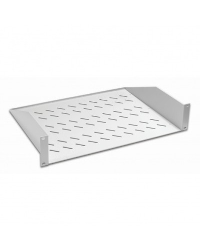 Полка консольная 19, 2U глубина 350мм, нагрузка до 25 кг, сер. Datarex DR-412210 в Октябрьском Полки для шкафов и стоек Pintop.ru