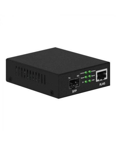 Медиаконвертер Gigabit Ethernet, SFP 1000Мбит/c, RJ45 10/100/1000Мбит/c, поддержка LFP NST NS-MC-1G1GX в Октябрьском Медиаконвертеры Pintop.ru