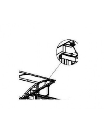 Кронштейн для стыковки турникета PERCo-RF01 0-09 в Октябрьском Дополнительное оборудование для СКУД Pintop.ru
