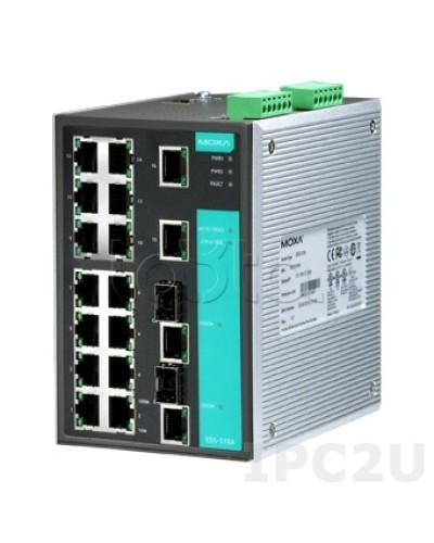 Коммутатор управляемый промышленный 18-портовыйMoxa EDS-518A в Октябрьском Коммутаторы Pintop.ru