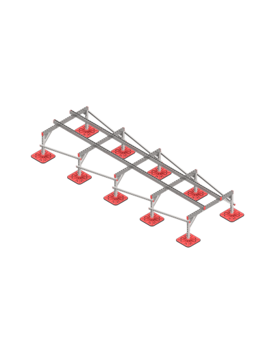 Опорная конструкция для установки оборудования TECHNORAPTOR FOOT 1200х4000 тип 2 HD КМ-профиль (KM-TR-F-SSEI-1200-4000-2 HD) в Октябрьском Системы видеонаблюдения Pintop.ru
