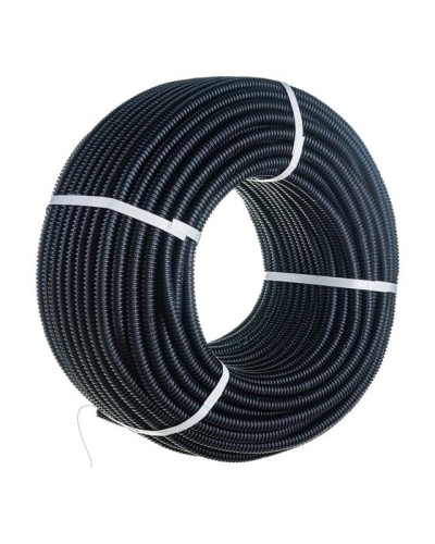 Труба гофрированная ПНД 16 с зондом (100 м) Rexant (28-0016-3) в Октябрьском Труба гофрированная Pintop.ru