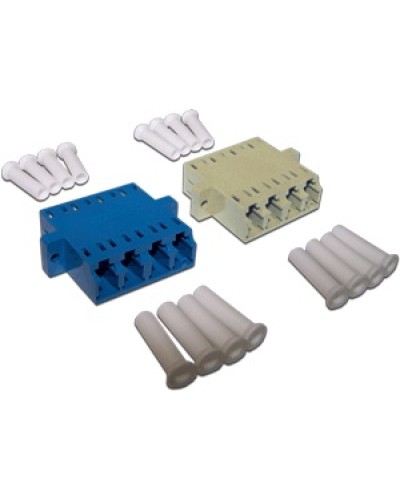 Адаптер оптический LC, OM4 корпус SC дуплекс, квадро LANMASTER LAN-4LC/S-AM-OM4 в Октябрьском Коннекторы Pintop.ru