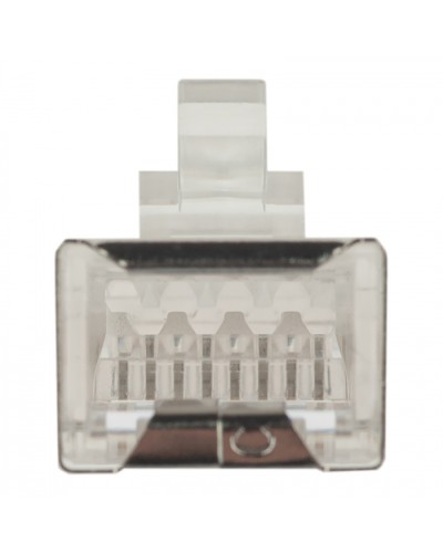 Коннектор (вилка) FTP кат.6 8P8C универсальная, 15U, 3 зубца, упак 100 шт Datarex DR-3005 в Октябрьском Коннекторы Pintop.ru