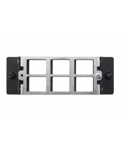 Планка Q-SLOT 6 × Keystone UTP/FTP Eurolan (27M-00-00-06BL) в Октябрьском Патч панель Pintop.ru