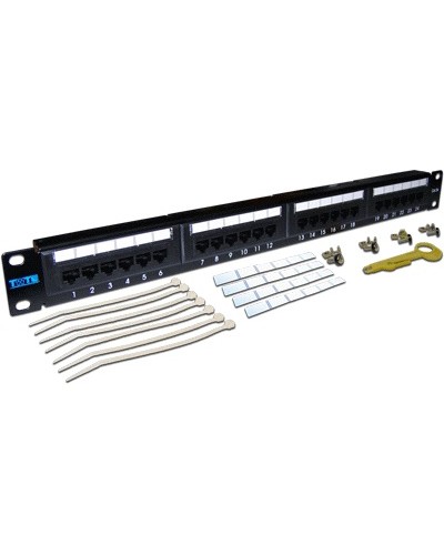 Патч-панель 1U, 24 порта, UTP TWT TWT-PP24UTP/6 в Октябрьском Патч панель Pintop.ru