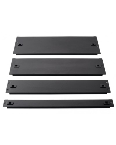 Фальш-панель металлическая 19 3U, быстросъемная, черная LANMASTER LAN-DC-TLMFP-3U в Октябрьском Аксессуары для стоек и шкафов Pintop.ru