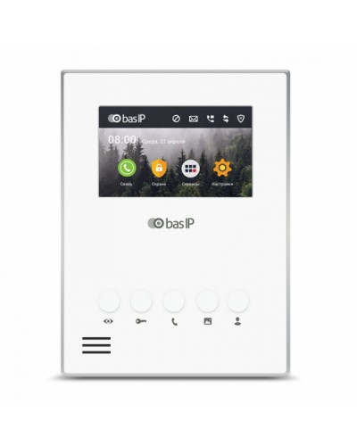 Видеодомофон BAS-IP AU-04LA WHITE в Октябрьском Вызывные IP панели Pintop.ru