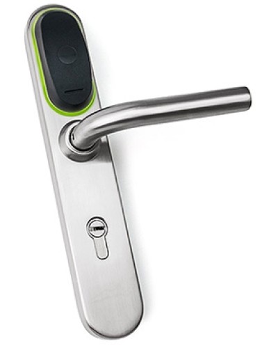 Замок для двери электромеханический IronLogic Eurolock EHT net (серебро) dd=85 мм в Октябрьском Электромеханические замки Pintop.ru