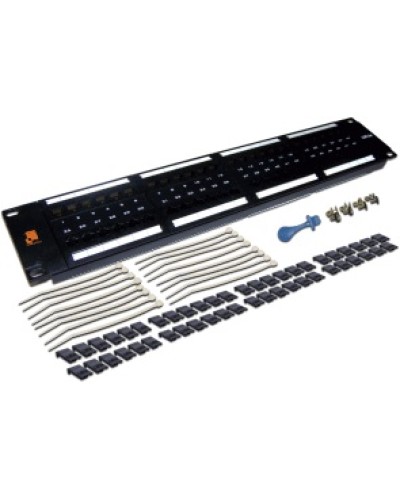 Патч-панель 48 портов, UTP, кат.5E, 2U LANMASTER LAN-PPL48U5E в Октябрьском Патч панель Pintop.ru