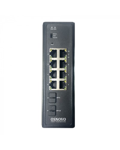OSNOVO SW-80802-IM(port 90W,360W) Промышленный Web-управляемый PoE коммутатор в Октябрьском Коммутаторы Pintop.ru