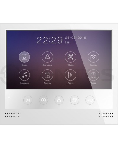 Монитор цветного видеодомофона формата AHD с сенсорными кнопками и возможностью записи фото или видео по вызову на microSD карту Tantos Selina HD M в Октябрьском Абонентские видеоустройства Pintop.ru