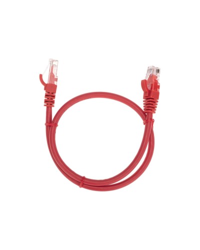 Патч-корд U/UTP, CAT 6, RJ45-RJ45, 26AWG, LSZH, красный, 0,5м REXANT 02-0293-05 в Октябрьском Патчкорды (медные) Pintop.ru