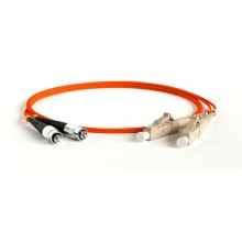 Патч-корд волоконно-оптический Hyperline FC-D2-62-MTRJM/PR-ST/PR-H-1M-LSZH-OR