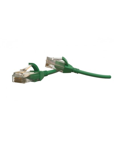 Патч-корд U/UTP Hyperline (PC-LPT-UTP-RJ45-RJ45-C6-1.5M-LSZH-GN) в Октябрьском Патчкорды (медные) Pintop.ru