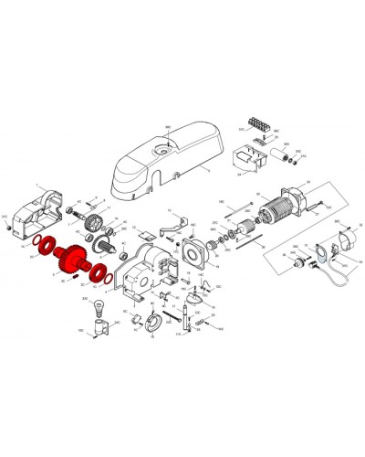 Корпус шлагбаума G4001 Came 119RIG069 в Октябрьском Запчасти для шлагбаумов и автоматики Pintop.ru