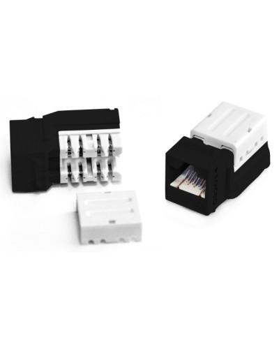 Вставка Keystone Jack RJ-45(8P8C) Hyperline KJNE-8P8C-C6-90-BK в Октябрьском Модули Keystone Pintop.ru