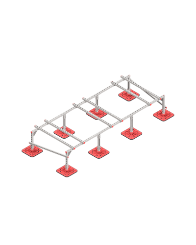 Опорная конструкция для установки оборудования TECHNORAPTOR FOOT 3000х1200 тип 1 HD КМ-профиль (KM-TR-F-SSEI-3000-1200-1 HD) в Октябрьском Системы видеонаблюдения Pintop.ru