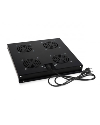 Модуль вентиляторный с 4-я вентиляторами, цвет черный (RAL 9004) Cabeus (TRAY-SC-120-BK) в Октябрьском Вентиляторные модули Pintop.ru