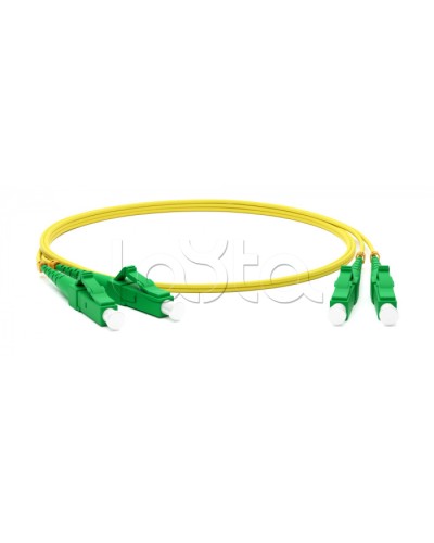 Патч-корд волоконно-оптический Hyperline FC-D2-9-LC/AR-LC/AR-H-3M-LSZH-YL в Октябрьском Патч-корды оптические Pintop.ru