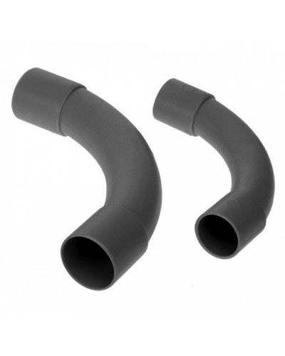 Соединитель угловой черный д32 (5шт/125шт уп/кор) Промрукав (PR13.0172) в Октябрьском Повороты, муфты, тройники Pintop.ru