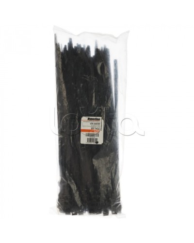 Хомут-стяжка нейлоновый, неоткрывающийся, погодостойкий 360x8.6 мм Hyperline GTN-360HDB (100 шт/уп) в Октябрьском Стяжки-хомуты Pintop.ru