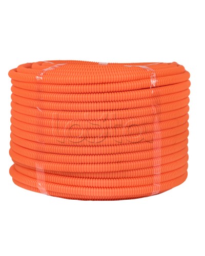 Труба гофр. ПНД с протяжкой d20 мм (100 м) оранжевая EKF-Plast (tpnd-20-o) в Октябрьском Труба гофрированная Pintop.ru