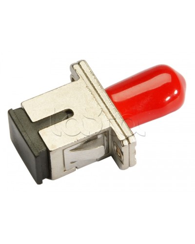 Соединитель проходной ST-SC, MM(для многомодового кабеля), simplex Cabeus ST-SC-MM в Октябрьском Проходные адаптеры и розетки оптические Pintop.ru