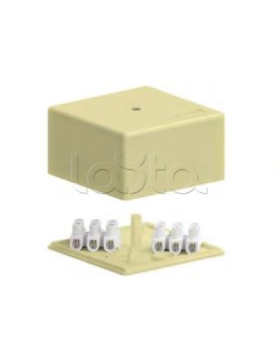 SD3 Коробка распределительная для о/п, 75х75х40мм без галогена (белый) Экопласт (72932HF) в Октябрьском Распределительные коробки Pintop.ru