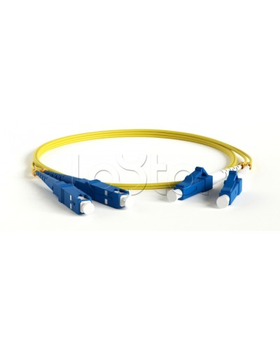 Патч-корд волоконно-оптический Hyperline FC-D2-9-ST/UR-ST/UR-H-5M-LSZH-YL в Октябрьском Патч-корды оптические Pintop.ru