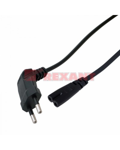 Шнур сетевой (угловая вилка) 2x0.75мм² 1.5М (10шт/уп) REXANT 11-1104 в Октябрьском Патч-корды и пигтейлы Pintop.ru