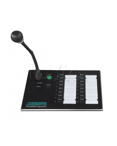 Консоль микрофонная DSPPA PAVA-8008 в Октябрьском Система оповещения и трансляции Dsppa Pintop.ru
