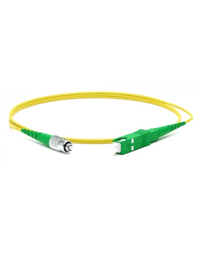 Патч-корд волоконно-оптический Hyperline FC-S2-9-FC/AR-ST/AR-H-10M-LSZH-YL в Октябрьском Патч-корды оптические Pintop.ru