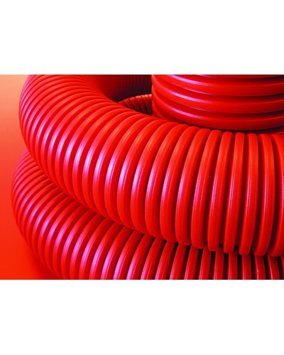 Труба гофрированная двустенная ПНД 50 мм для кабельной канализации с зондом DKC 121950 (100 м) в Октябрьском Труба гофрированная Pintop.ru