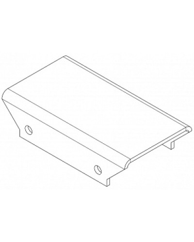 Накладка прямая верхнаяя PERCo-MB-16.3 в Октябрьском Дополнительное оборудование для СКУД Pintop.ru