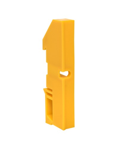 Изолятор на DIN-рейку желтый EKF (ak-1-4-y) в Октябрьском Аксессуары для стоек и шкафов Pintop.ru