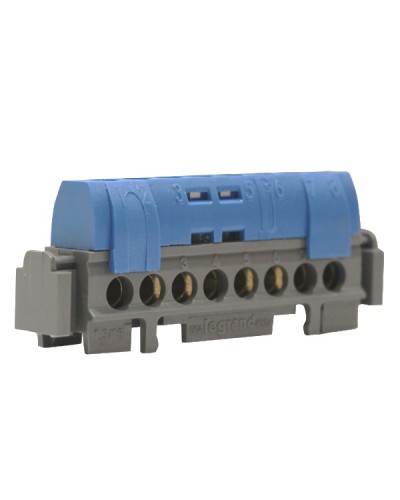 Клеммная колодка IP 2X нейтраль синяя Legrand 004842 в Октябрьском Клеммные колодки Pintop.ru