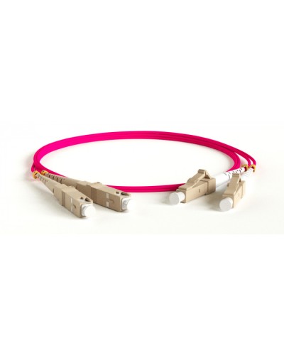 Патч-корд волоконно-оптический Hyperline FC-D2-504-LC/PR-SC/PR-H-30M-LSZH-MG в Октябрьском Патч-корды оптические Pintop.ru