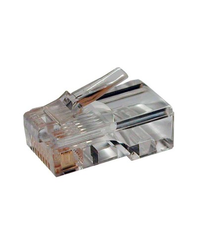 Коннектор RJ-45 под витую пару, категория 6 , универсальный (для одножильного и многожильного кабеля) Cabeus 8P8C-C6 в Октябрьском Коннекторы и разъемы Pintop.ru