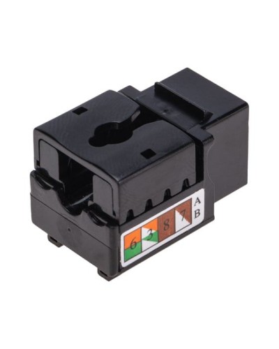 Модуль Keystone Jack RJ-45(8P8C), UTP неэкранированный, CAT 6, тип 90 градусов, черный REXANT PRO 02-0255 в Октябрьском Модули Keystone Pintop.ru