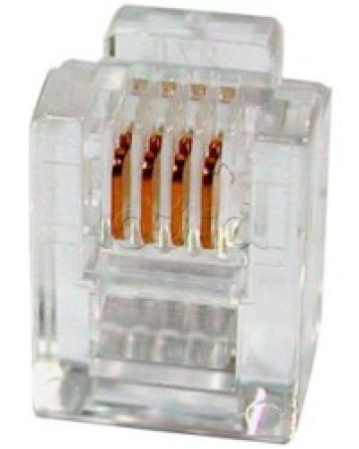 Разъем телефонный RJ11 (6P4C) Cabeus в Октябрьском Коннекторы и разъемы Pintop.ru